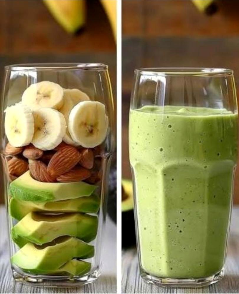 Freshly blended smoothie